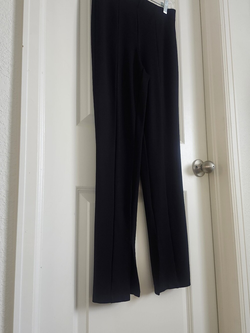 Max Studio London Black Split Hem Pants